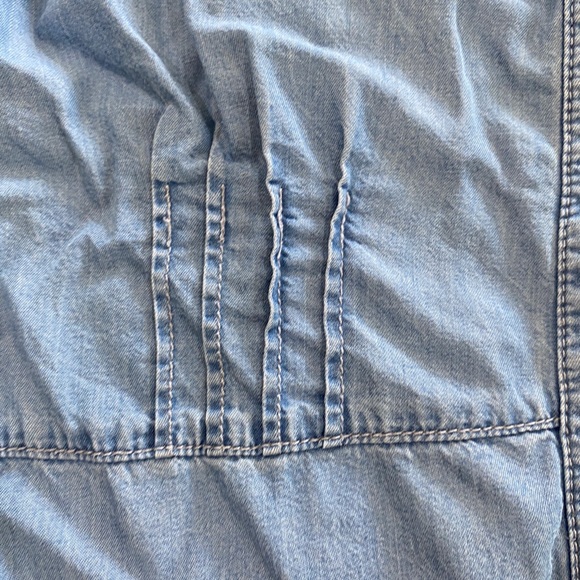 BELLE CURVE Blue Chambray Button Shirt Dress Sz 20 - Picture 7 of 8